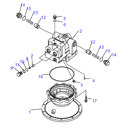 Excavator Parts Swing Motor 706-7K-03011 706-7K-01011 706-7K-03030 for PC200 PC300 PC340 PC400 PC450 PC550 PC350