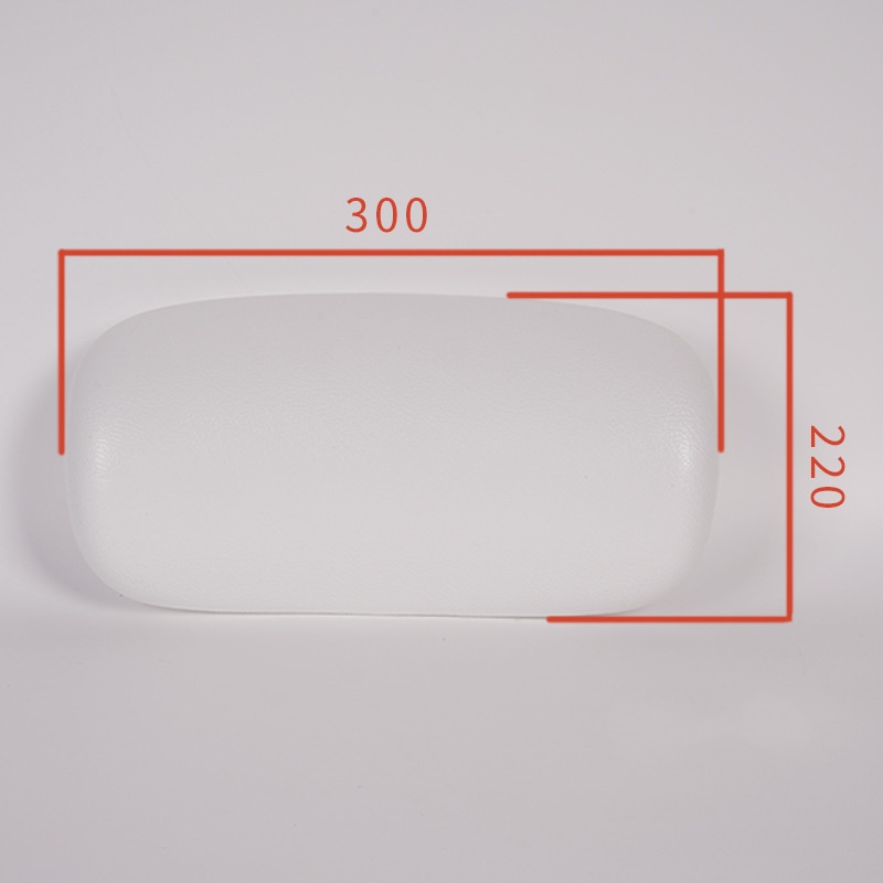 Installation-Free 4D PU Non-Slip Bath Pillow High Elastic Bathtub Cushion for Neck Protection Home Bathroom Back Head Support