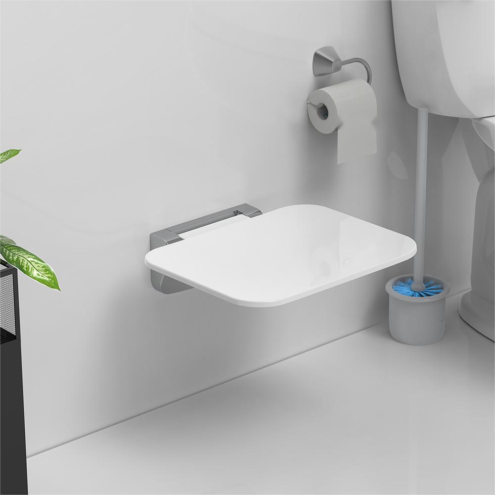 Neat Design Foldable Shower Seats Modern Style Heavy Duty Folding Shower Chair for Elderly Load Capacity 200kgs Bathroom Use