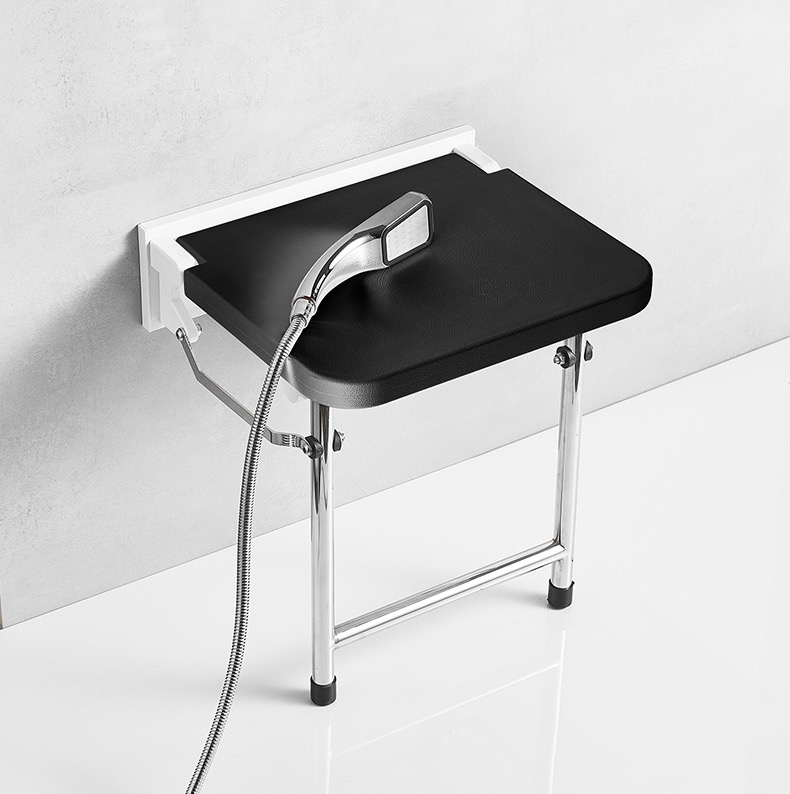Wholesale 304SS Wall Mount Folding Seat Stool Chair Bench for Bathroom Fitting Room Home Entrance Elderly Pregnant Disabled Help