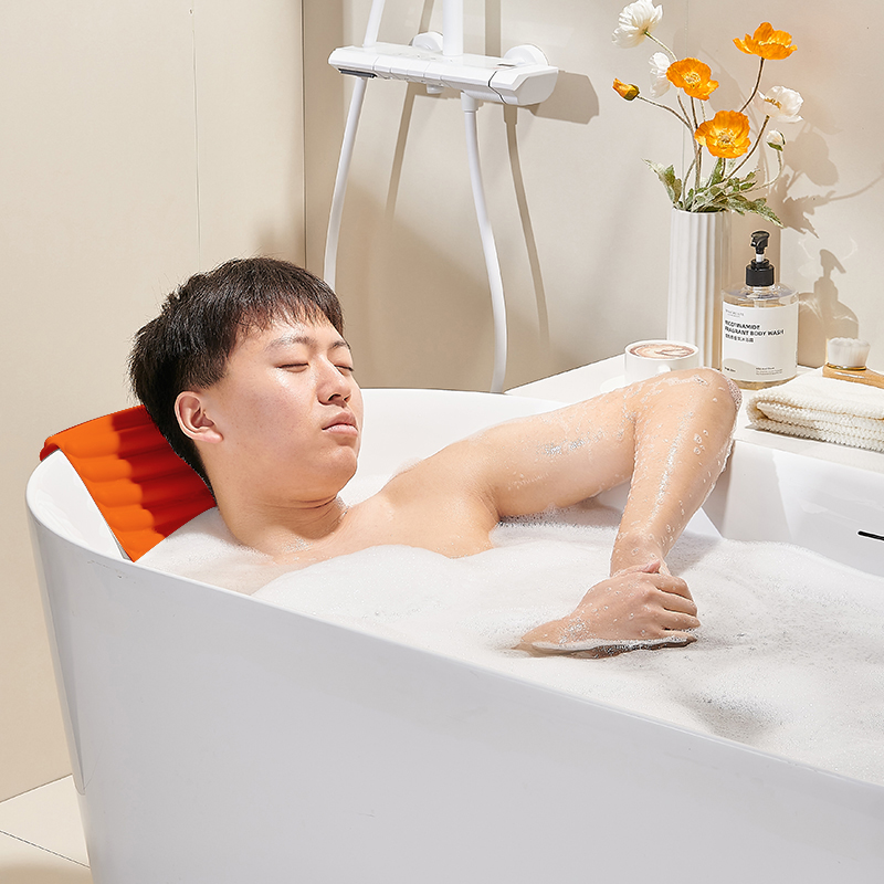 Waterproof Soft Gel Bath Pillow Non-Slip Lying Cushion Modern Design for Home Hotel Bathroom Use Special Bath