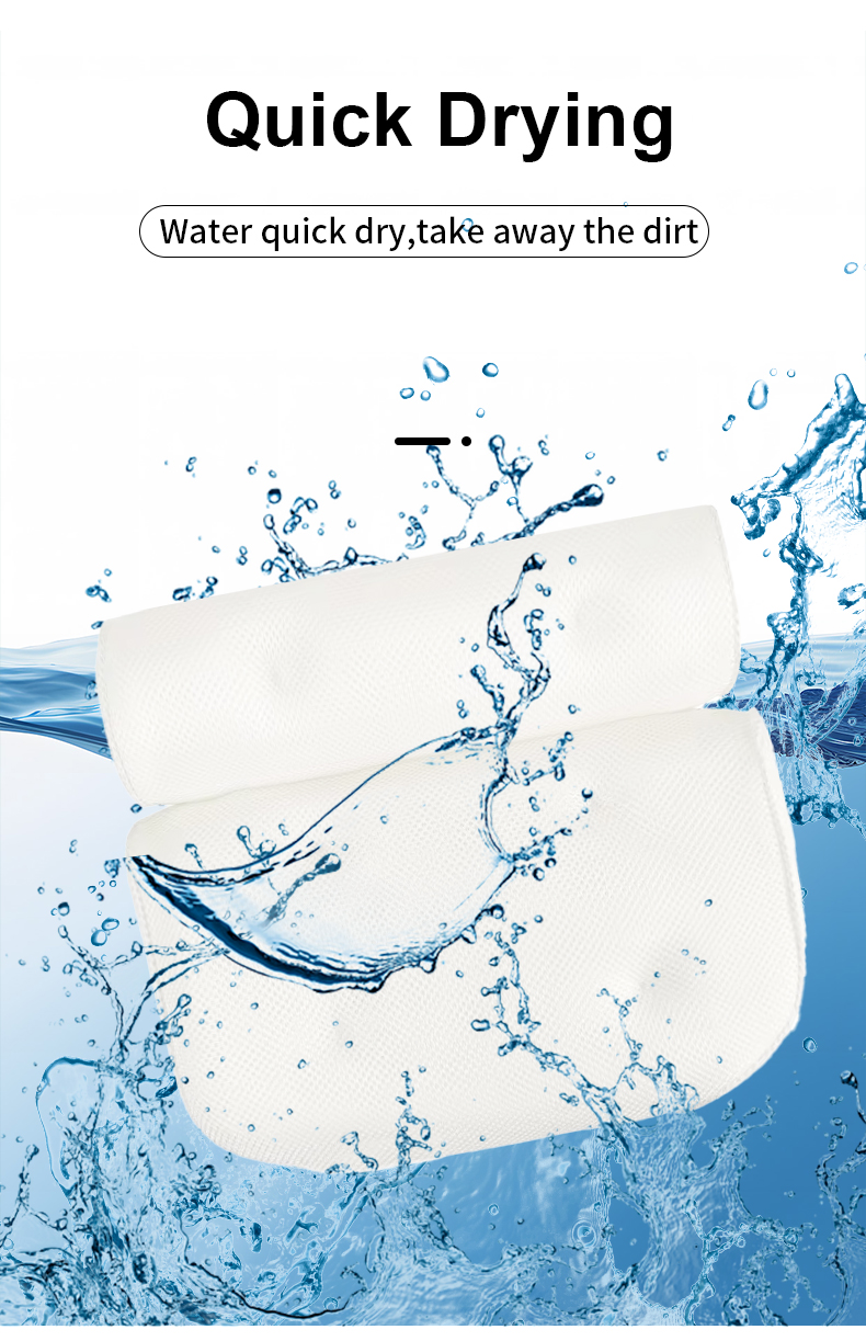 Modern Style Universal Spa Massage Pillow Bath Suction Cups Hot Tub Accessories Cushions Head & Back Pillows