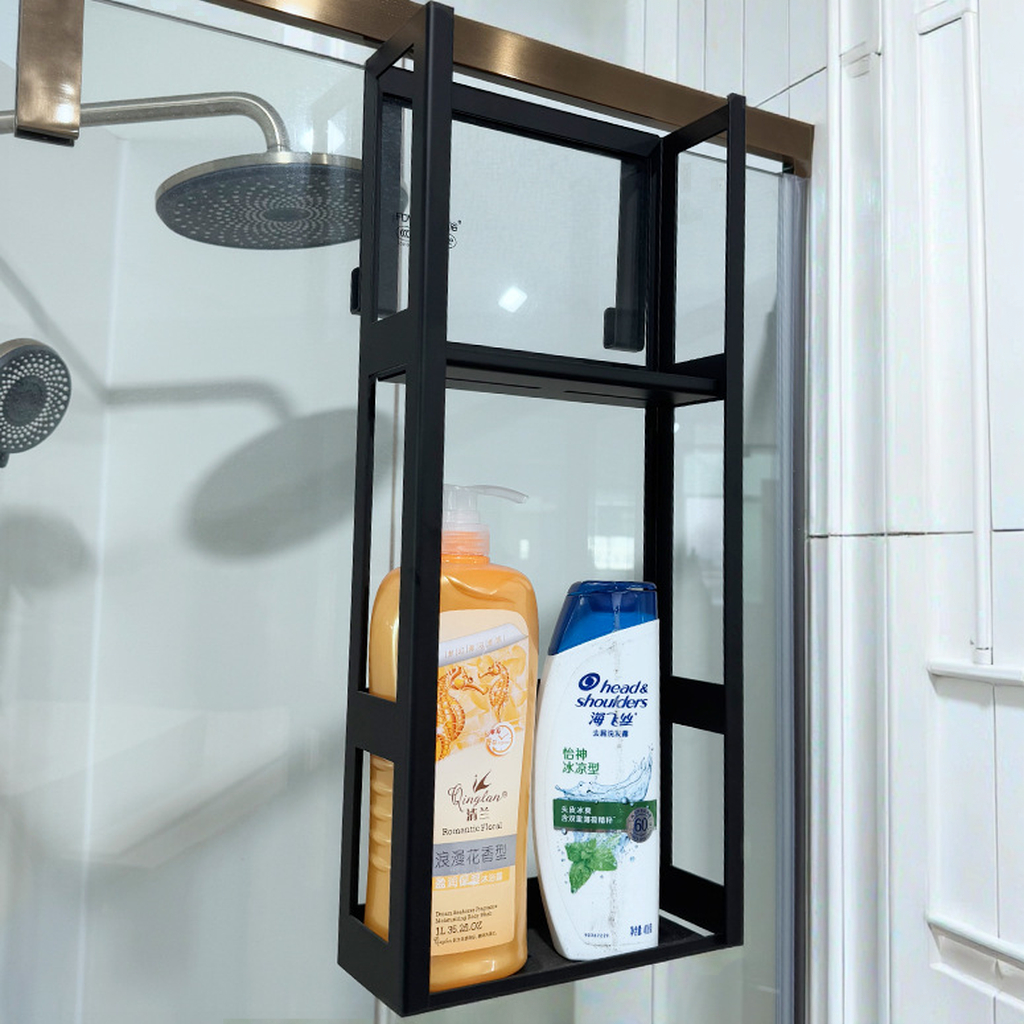 Integrated One Piece Universal Multifunctional Hanging Type Shower Room Bath Liquid Towel Clothes Rack for Hotel & Household