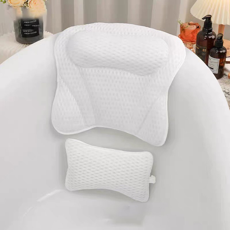 Wholesale Non-slip 3d Mesh Spa Bath Pillow Luxury Bathtub Pillow