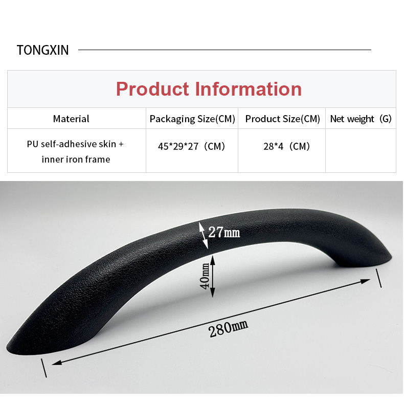 Factory Direct Water Proof Steel With PU Cover Bathtub Handrail Handle Armrest Colorful Bathtub Screw Safety Anti-slip Grab Bar