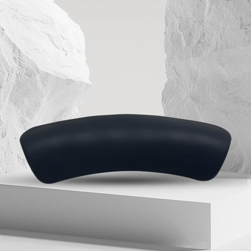 Hot Tub & Home Spa Bath Pillow Waterproof Black EVA for Bathroom Neck & Head Cushion
