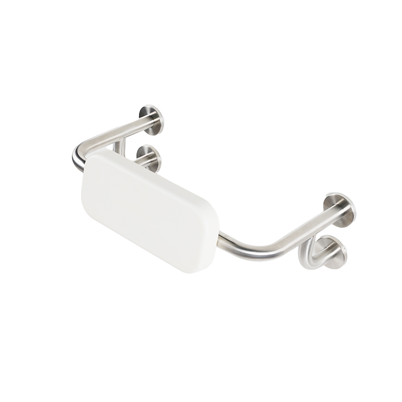 Toilet Seat with Stainless Steel Frame Cushion Backrest Handrail Handle for Elderly or Disabled for Bathroom Use Hospital Use