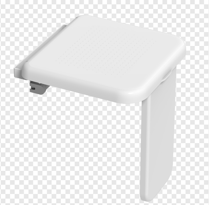 Modern Wall Mount Fold-Up Seat with Stand Leg for Bathroom Shower Room Fitting Room Home Entrance Hospital