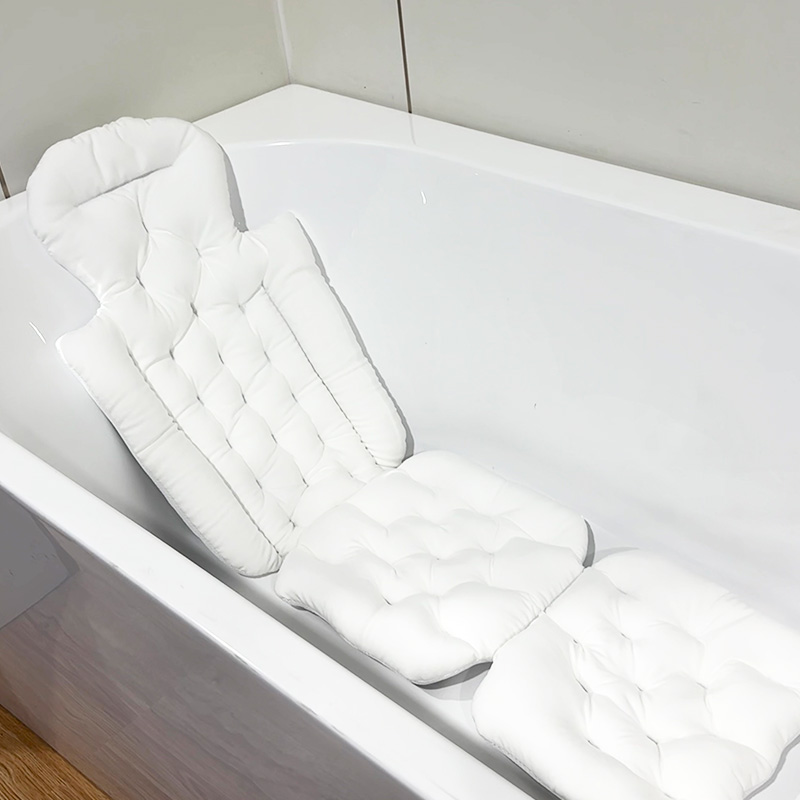3D Mesh Bath Pillow-Modern Style Ergonomic Neck Support with Non-Slip Sustainable Material