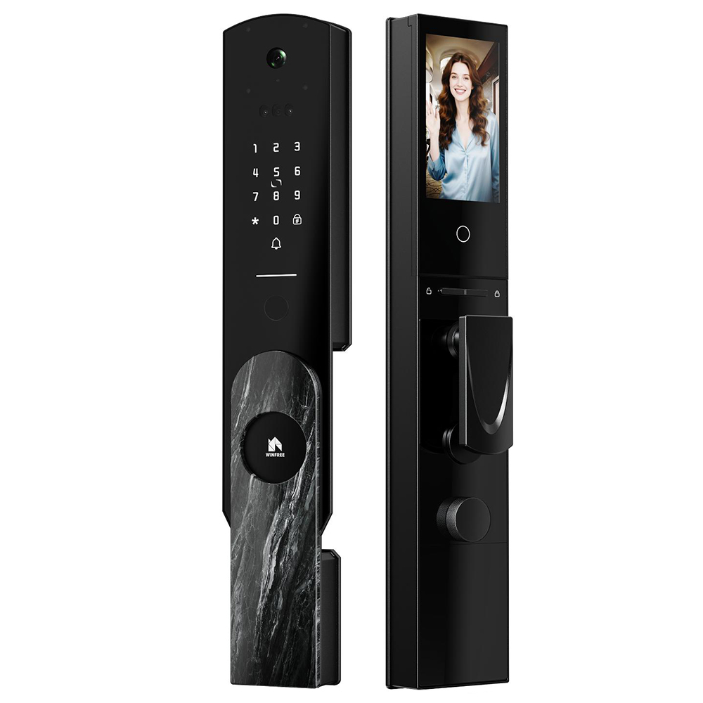 Facial Recognition Smart Door Lock with WiFi Keyless Entry & Tuya Video Intercom for Home Security