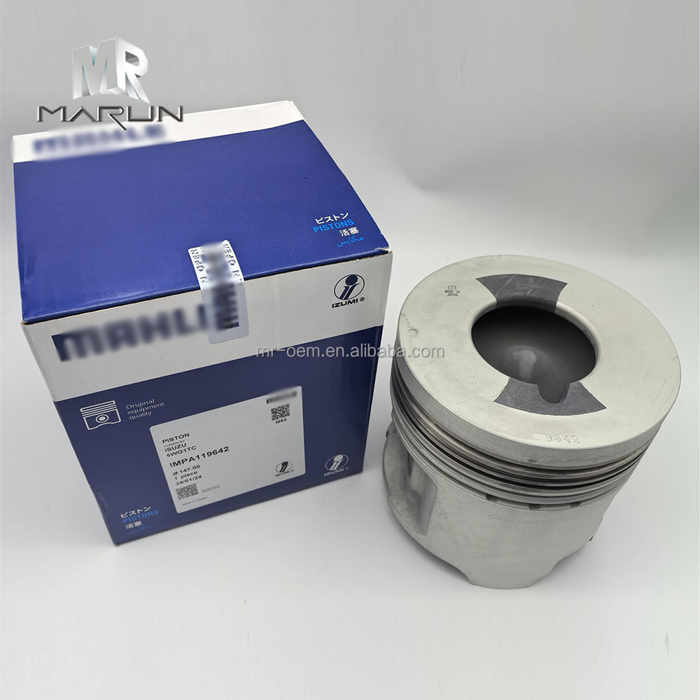 Genuine 6WG1T Engine Piston 1-12111964-2 for Excavator Construction Machinery ZX450 High Temperature Resistant