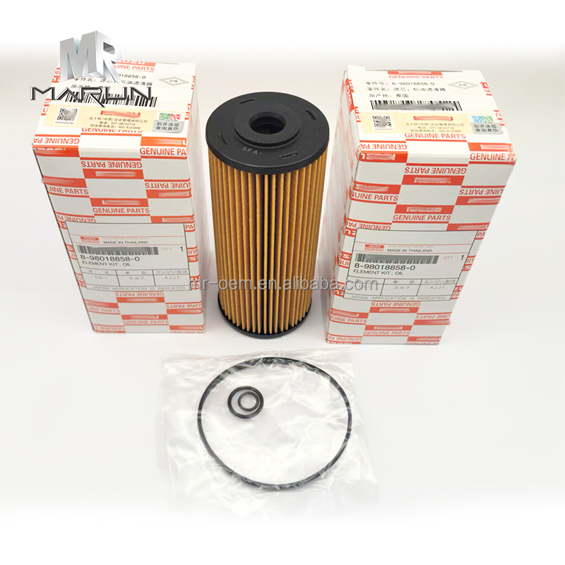 8-98018858-0/ 5-87610118-0 Oil Filter 4HK1 Diesel Engine Excavator for NPR75