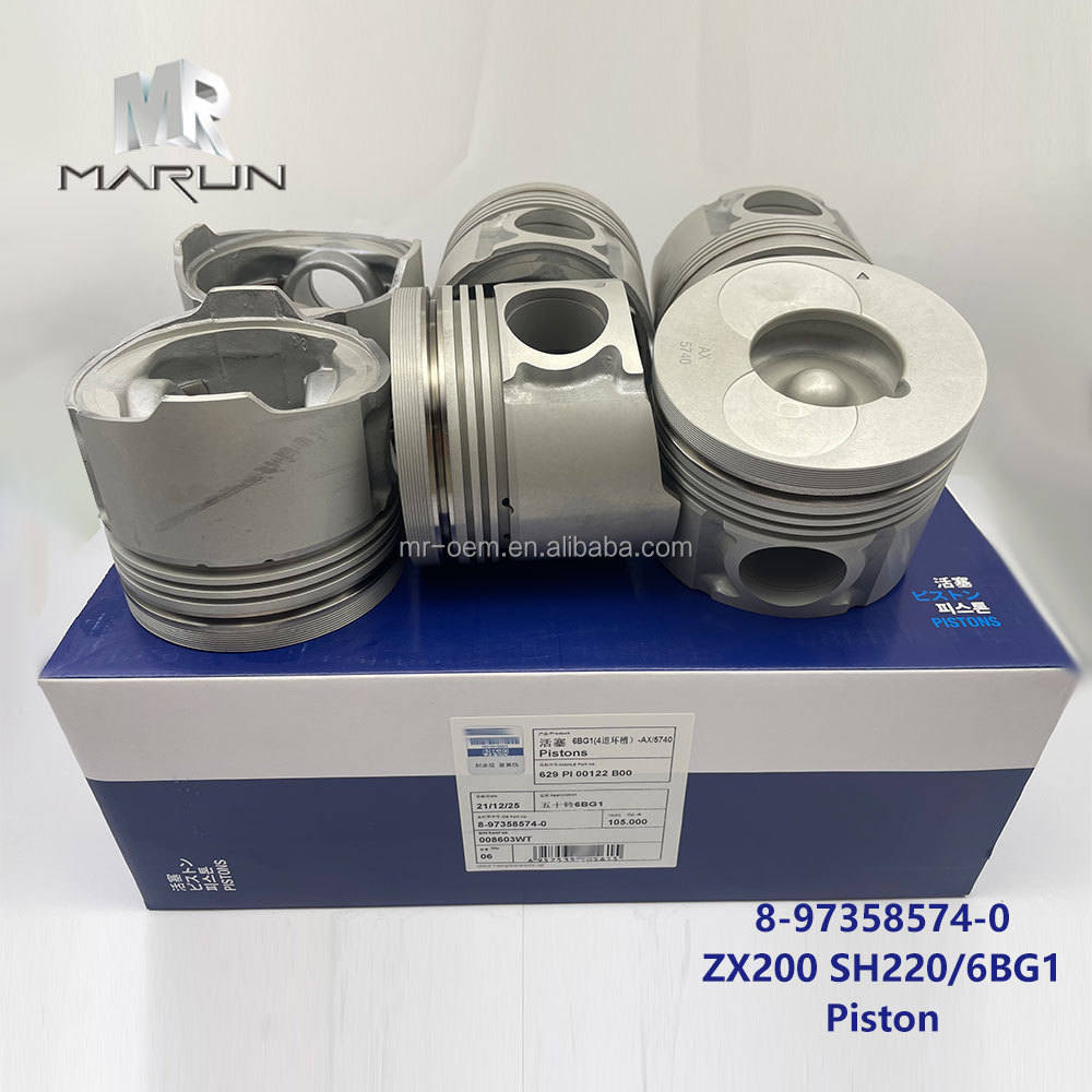 8-97358574-0 ZX200 6BG1 Piston for Excavator Engine Spare Parts