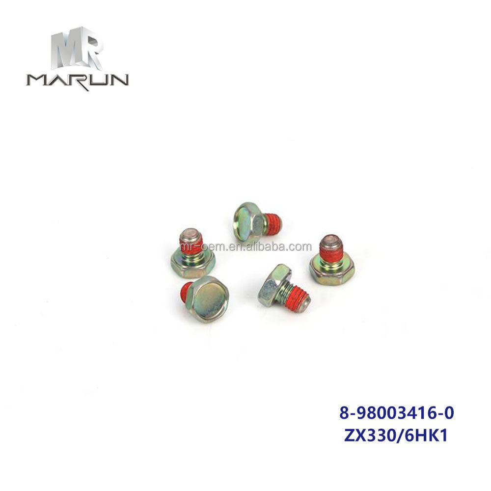 8-98003416-0 ZX330 6HK1 Cylinder Block Screw for Excavator Construction Machinery Diesel Engine Parts