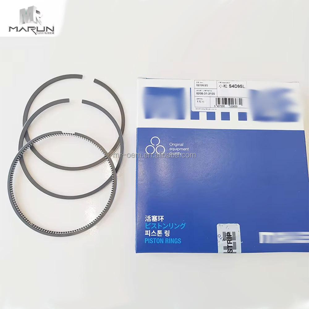 Diesel Engine S4D95 PC130-7 6208-31-2100 Piston Ring Excavator Engine Spare Parts