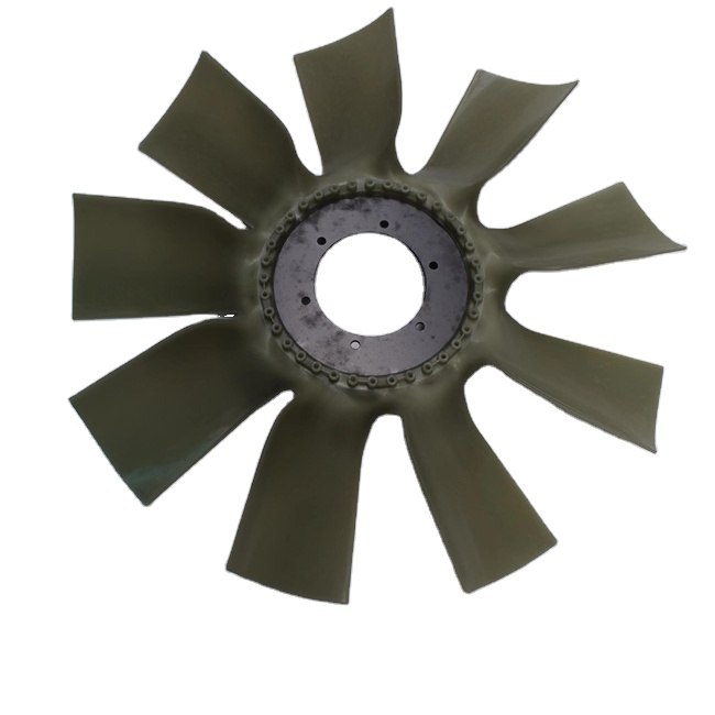 Construction Machinery Parts E320D2  9 Fan Blades 6 Holes Cooling Fan with 350-7492 Excavator Fan Blade