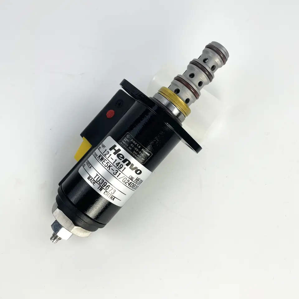 High Quality Excavator Spare Parts E320B E320C Excavator Hydraulic Pump Solenoid Valve 121-1491 1211491 Solenoid Valve