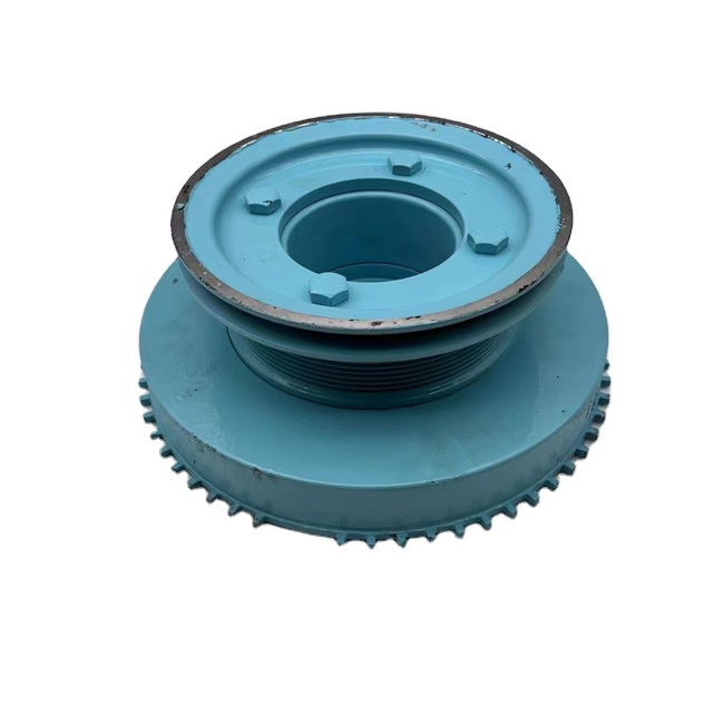 Excavator Part D6D Crankshaft Pulley for Excavator Pulley
