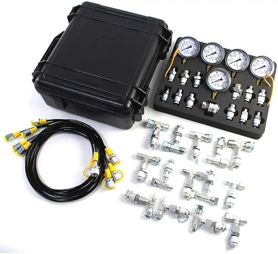 Excavator Hydraulic Pressure test Kit 0-60Mpa Pressure Gauges for Digital/Electronic Hydraulic Pressure test Kit
