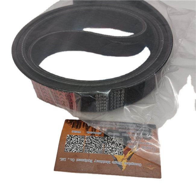 Excavator Part Fan Belt 8PK2175 8PK2127 8PK2140 85808465 8PK2160 8PK2110 8PK2245 12PK2100 8PK2296  for Excavator Belt E336D