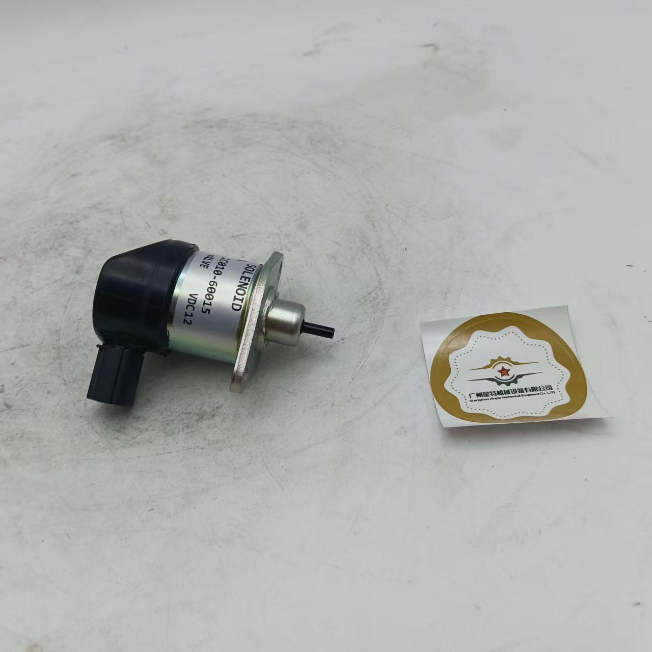 Construction Machinery Parts 1C010-60015 Fuel Stop Solenoid Valve for Engine V3300 V3600 12V Fuel Shut Off Solenoid