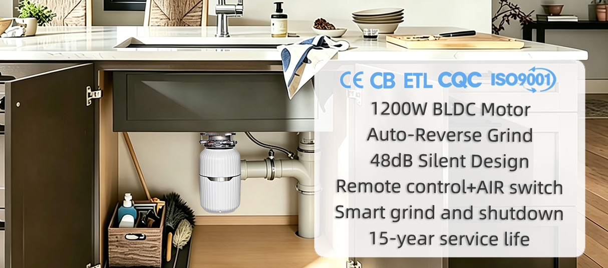 1200TS Brushless Motor Waste Disposer Overview